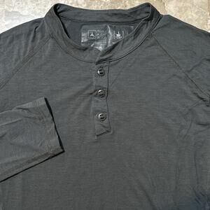 Triple Aught Design Henley Mens Large Grey Huntsman Merino Wool Long Sleeve